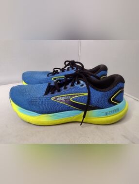 Brooks Mens  Glycerin 21 Sneakers 10 Blue Running Shoes Trail A21